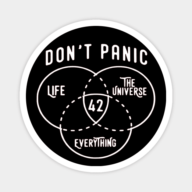 The Hitchhiker's Guide to the Galaxy 42 is the Answer Magnet by OtakuPapercraft